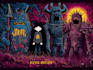 illustrate dark art psychedelic characters and creatures