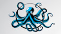do awesome octopus, pate, animal mascot logo