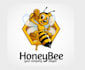 design beautiful honey bee logo