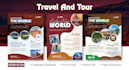 do professional travel, tour flyer design