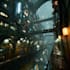 do a cyberpunk futuristic city art