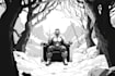 do unique hand drawn black and white classic illustrations