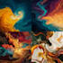 create digital oil abstract art