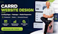design or redesign a responsive carrd website with payment integration