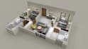 make 3d and 2d floor plan architecture