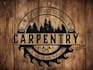 design a minimal modern carpentry logo