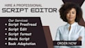 proofread edit format your short film script fiction non fiction