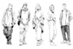 design digital sketch and line art illustration