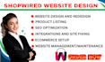 design or redesign shopwired, shopwired store setup and optimization marketing