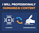 professionally humanize ai content