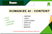 professionally humanize ai content with ai report