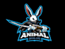 make an modern custom rabbit logo