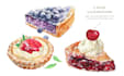 create realistic watercolor food illustrations