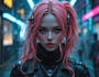 make cyberpunk character art