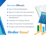 do bookkeeping in odoo, zoho and excel entry