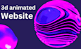 develop interactive 3d animated website webflow animation webgl spline animation