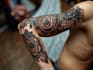 do sleeve tattoo design, realistic tattoo design