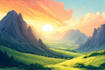 draw fantasy concept landscape illustrations