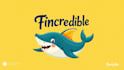 design shark mascot logo with express deliver