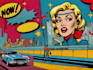 draw pop art in retro comic style