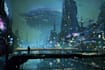 do cyberpunk futuristic city art