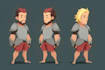 design a 2d cartoon character
