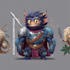 do fantasy illustration monster character