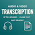transcribe video and audio into accurate text