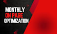do monthly on page SEO and technical errors optimization