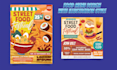 design food menu with illustration style