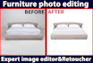 cut out furniture photo editing retouching shadow create in photoshop