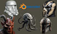 create custom 3d mask, 3d helmet cosplay mask stl for 3d printing