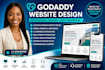 create a professional godaddy website design, godaddy ecommerce, godaddy builder