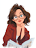 do cute disney cartoon portrait