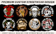 make edgy skull designs for streetwear clothing