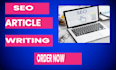do SEO article , blog post writing, website content writing