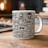 do custom typography coffee mug design or coffee mug design