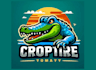 design mascot crocodile vintage badges logo
