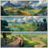 illustrate environments, landscapes, board game, concept art