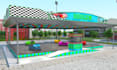 do stunning 3d theme park, amusement park, funfair architectural visualizations