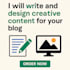do content writing and grafic designing