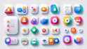 design icon set for a website or app