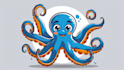 do awesome octopus, pate, animal mascot logo