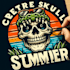 create skull mascot summer crocodile logo