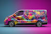 draw car wrap design, vehicle wrap design, van wrap design