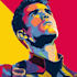 do superhero pop art portrait