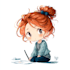 draw short comic in chibi anime style