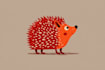 create cartoon vector animal in a simple style