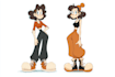 do characters in retro rubber hose cartoon style