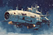 draw sci fi spaceship design